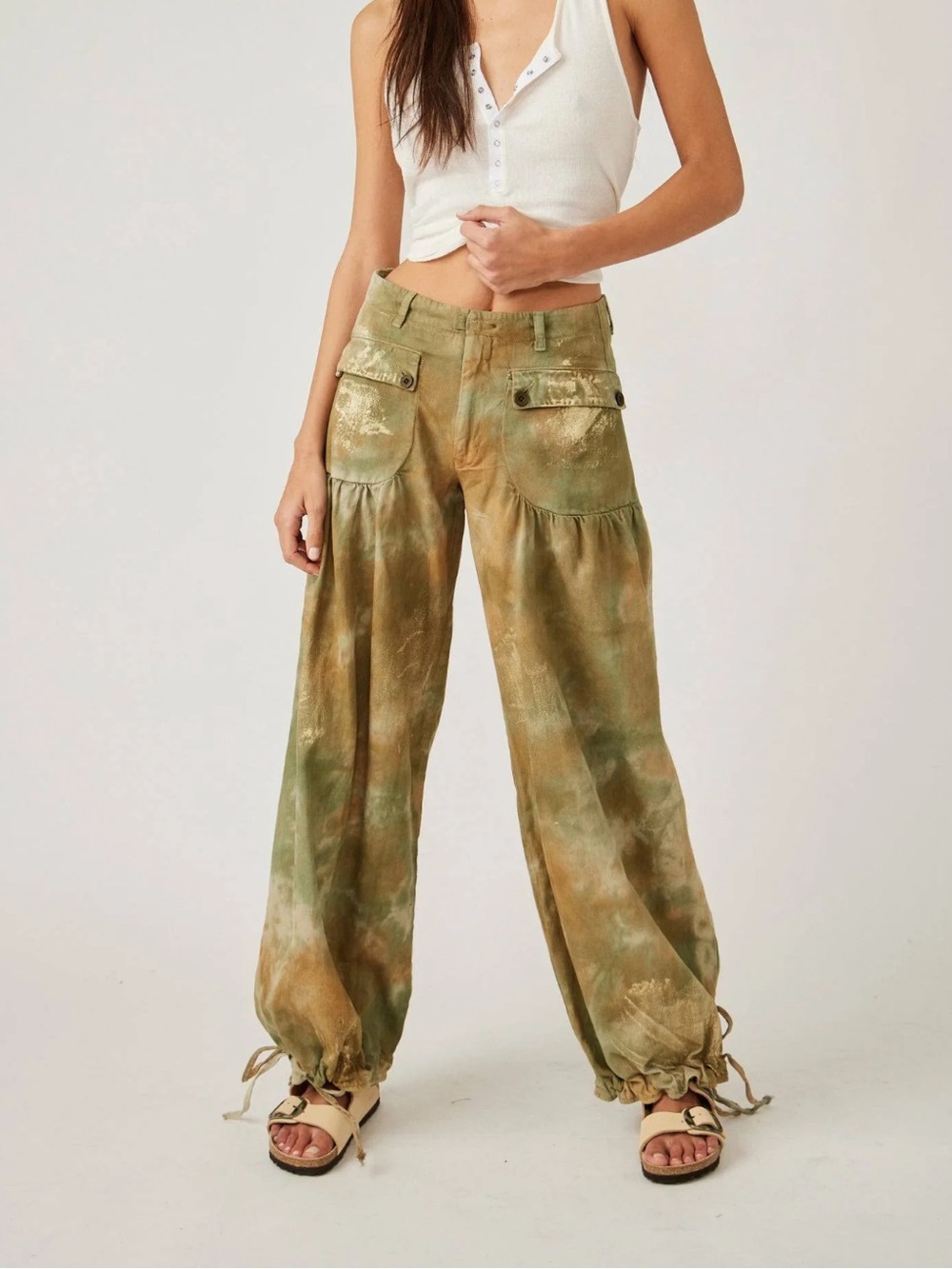 New Free People Lotus Tie-Dye Jeans Size 27